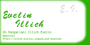 evelin illich business card